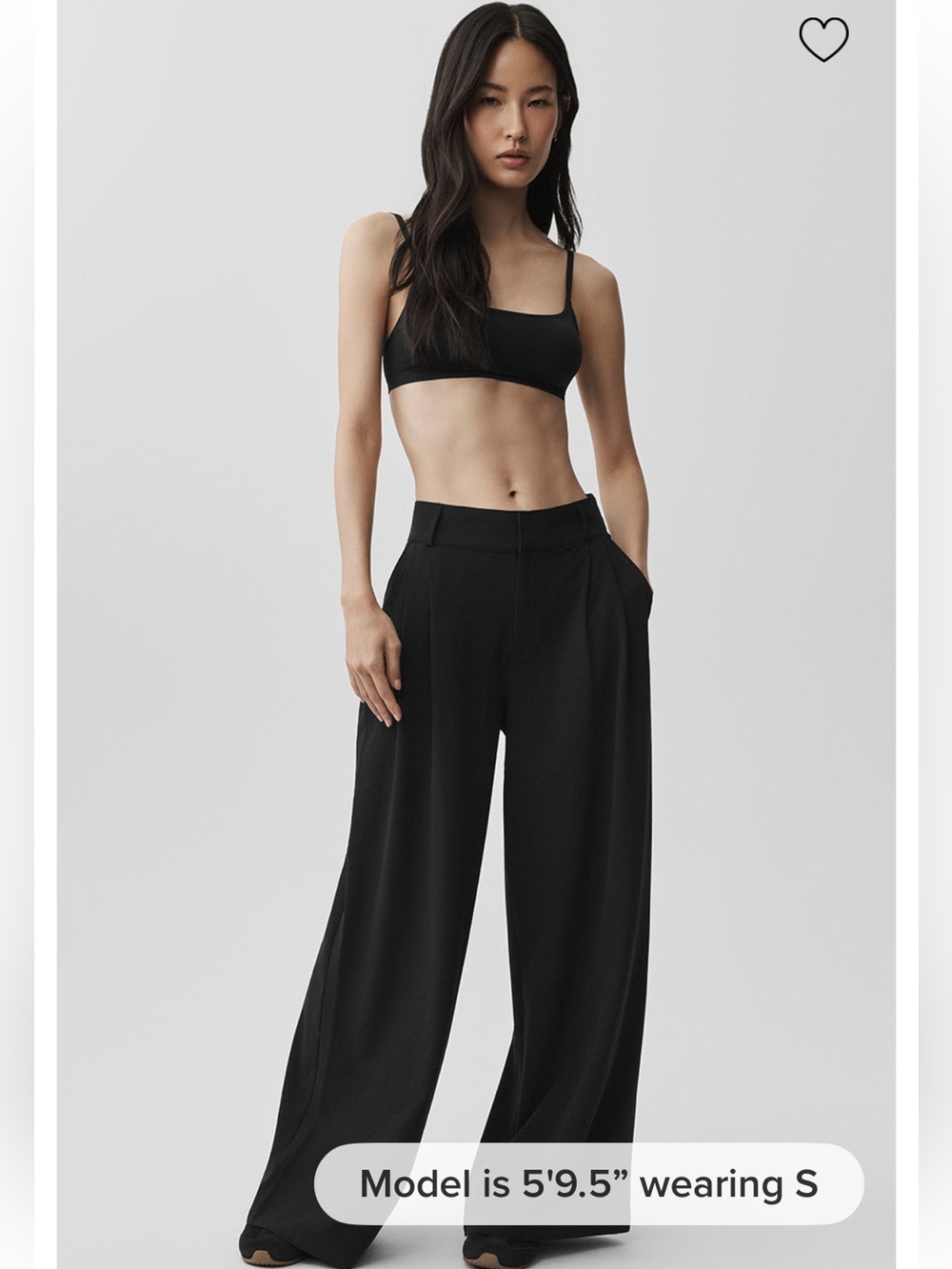 ALO High-Waist Dreamscape Trouser in Black - Small